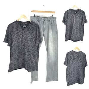 Short Sleeve Shirt V-neck Slim Fit